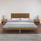 Preview: Wand-Kopfteil Honigbraun 185x3x60 cm Massivholz Kiefer