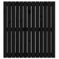 Preview: Wand-Kopfteil Schwarz 82,5x3x90 cm Massivholz Kiefer