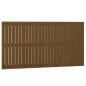Preview: Wand-Kopfteil Honigbraun 166x3x90 cm Massivholz Kiefer