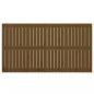 Preview: Wand-Kopfteil Honigbraun 166x3x90 cm Massivholz Kiefer