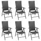 Preview: 7-tlg. Garten-Essgruppe Schwarz Poly Rattan