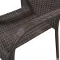 Preview: 7-tlg. Garten-Essgruppe Braun Poly Rattan