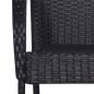 Preview: 5-tlg. Garten-Essgruppe Schwarz Poly Rattan