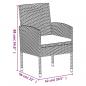 Preview: 5-tlg. Garten-Essgruppe mit Kissen Schwarz Poly Rattan