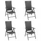 Preview: 5-tlg. Garten-Essgruppe Schwarz Poly Rattan