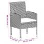 Preview: 5-tlg. Garten-Essgruppe mit Kissen Schwarz Poly Rattan