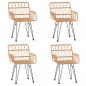 Preview: 5-tlg. Garten-Essgruppe Poly Rattan