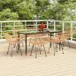 Preview: ARDEBO.de - 7-tlg. Garten-Essgruppe Poly Rattan