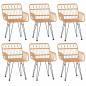 Preview: 7-tlg. Garten-Essgruppe Poly Rattan