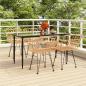 Preview: ARDEBO.de - 5-tlg. Garten-Essgruppe Poly Rattan