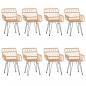 Preview: 9-tlg. Garten-Essgruppe Poly Rattan