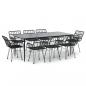 Preview: 9-tlg. Garten-Essgruppe Schwarz Poly Rattan