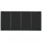 Preview: Gartentisch mit Glasplatte Schwarz 190x90x75 cm Poly Rattan