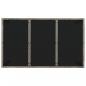 Preview: Gartentisch mit Glasplatte Grau 150x90x75 cm Poly Rattan