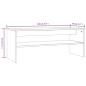 Preview: Couchtisch Braun Eichen-Optik 100x40x40 cm Holzwerkstoff