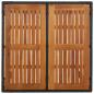 Preview: Gartentisch mit Holzplatte Schwarz 90x90x75 cm Poly Rattan