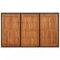 Preview: Gartentisch mit Holzplatte Schwarz 150x90x75 cm Poly Rattan