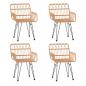 Preview: 5-tlg. Garten-Essgruppe Poly Rattan