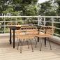 Preview: ARDEBO.de - 5-tlg. Garten-Essgruppe Poly Rattan