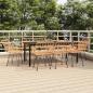 Preview: ARDEBO.de - 9-tlg. Garten-Essgruppe Poly Rattan