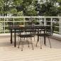 Preview: ARDEBO.de - 5-tlg. Garten-Essgruppe Schwarz Poly Rattan
