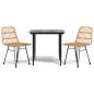 Preview: 3-tlg. Garten-Essgruppe Poly Rattan