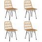Preview: 5-tlg. Garten-Essgruppe Poly Rattan