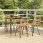 Preview: ARDEBO.de - 5-tlg. Garten-Essgruppe Poly Rattan