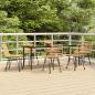 Preview: ARDEBO.de - 7-tlg. Garten-Essgruppe Poly Rattan