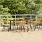 Preview: ARDEBO.de - 9-tlg. Garten-Essgruppe Poly Rattan