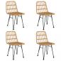 Preview: 5-tlg. Garten-Essgruppe Poly Rattan