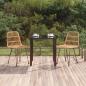 Preview: ARDEBO.de - 3-tlg. Garten-Essgruppe Poly Rattan