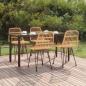 Preview: ARDEBO.de - 5-tlg. Garten-Essgruppe Poly Rattan