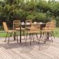Preview: ARDEBO.de - 7-tlg. Garten-Essgruppe Poly Rattan