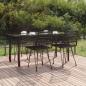 Preview: ARDEBO.de - 5-tlg. Garten-Essgruppe Schwarz Poly Rattan
