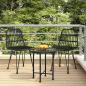 Preview: ARDEBO.de - Gartenstühle 2 Stk. Schwarz 48x62x84 cm PE-Rattan
