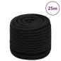 Preview: Arbeitsseil Schwarz 16 mm 25 m Polyester