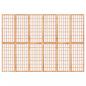 Preview: 6-tlg. Paravent Japanischer Stil Faltbar 240x170 cm