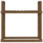 Preview: Kaminholzregal Honigbraun 110x35x108,5 cm Massivholz Kiefer