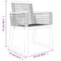 Preview: 5-tlg. Garten-Essgruppe Schwarz PVC Rattan