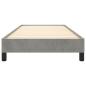 Preview: Bettgestell Hellgrau 90x190 cm Samt