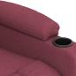 Preview: Massagesessel Elektrisch Weinrot Stoff