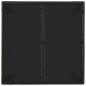 Preview: Gartentisch mit Glasplatte Schwarz 90x90x75 cm Poly Rattan