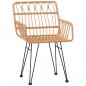 Preview: 3-tlg. Garten-Essgruppe Poly Rattan