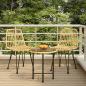 Preview: ARDEBO.de - 3-tlg. Garten-Essgruppe Poly Rattan