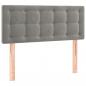 Preview: Boxspringbett mit Matratze Hellgrau 90x190 cm Samt