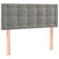 Preview: Boxspringbett mit Matratze Hellgrau 90x190 cm Samt