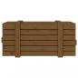 Preview: Truhe Honigbraun 91x40,5x42 cm Massivholz Kiefer