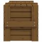 Preview: Truhe Honigbraun 91x40,5x42 cm Massivholz Kiefer