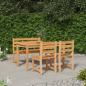 Preview: ARDEBO.de - 4-tlg. Garten-Essgruppe Massivholz Teak